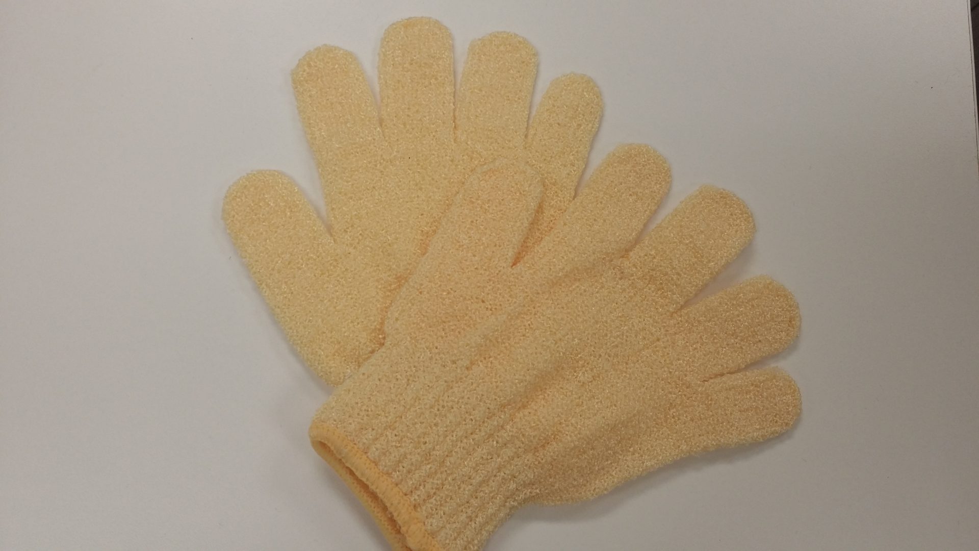 exfoliation mitt Aviva Labs