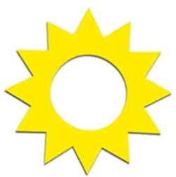 Sticker - Starburst-Shaped (10-pack)