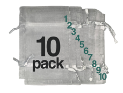 Organza Gift Bag for Skincare - Sheer (10-pack)