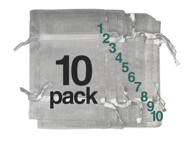 Organza Gift Bag for Skincare - Sheer (10-pack)