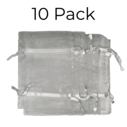 Organza Gift Bag for Skincare - Sheer (10 Pack)