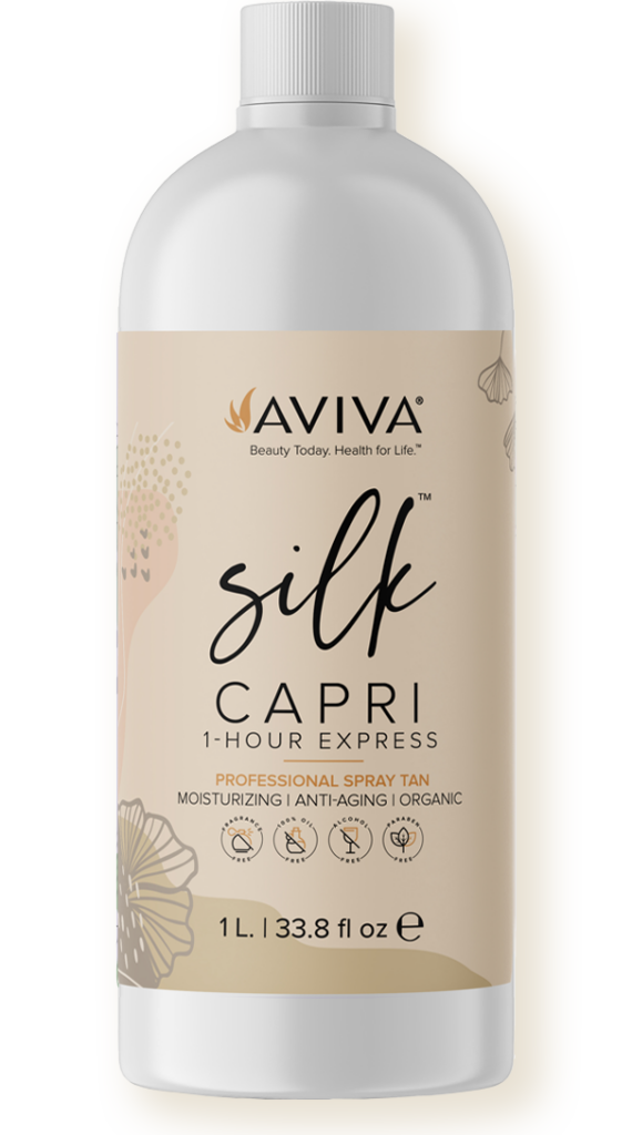 CAPRI Silk Super Moisturizing Rapid Tan (1 Liter) - Aviva Labs