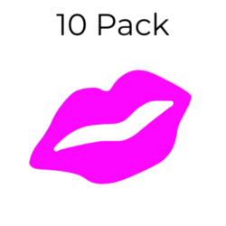 Sticker - Kiss-Shaped (10 Pack)