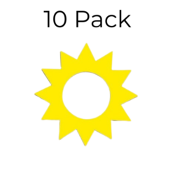 Sticker - Starburst-Shaped (10 Pack)